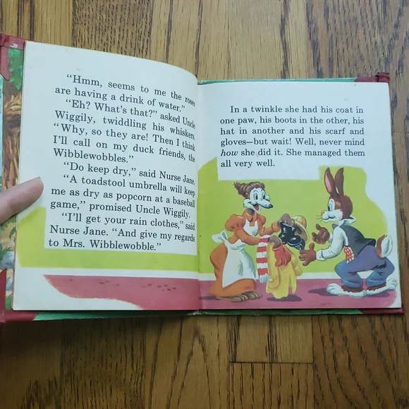 Vintage 50s Uncle Wiggily And The Alligator Hardcover Children's Book - Picture 5 of 9